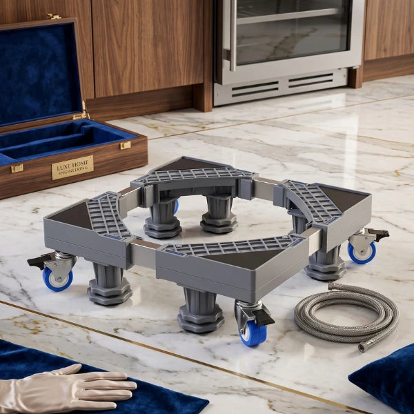 Universal Movable Fridge & Washing Machine Stand (Adjustable Size)