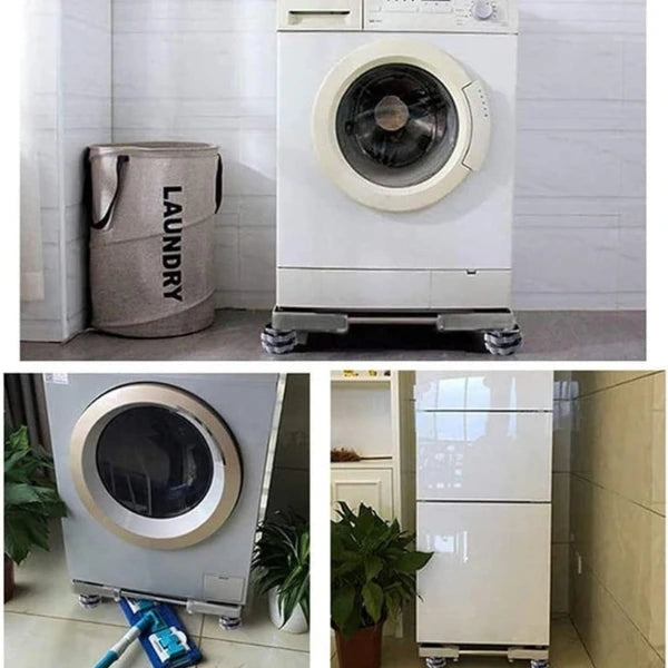 Universal Movable Fridge & Washing Machine Stand (Adjustable Size)