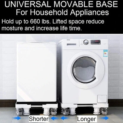 Universal Movable Fridge & Washing Machine Stand (Adjustable Size)