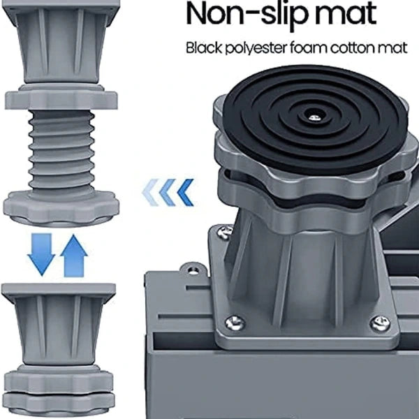 Universal Movable Fridge & Washing Machine Stand (Adjustable Size)
