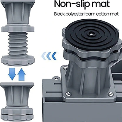 Universal Movable Fridge & Washing Machine Stand (Adjustable Size)