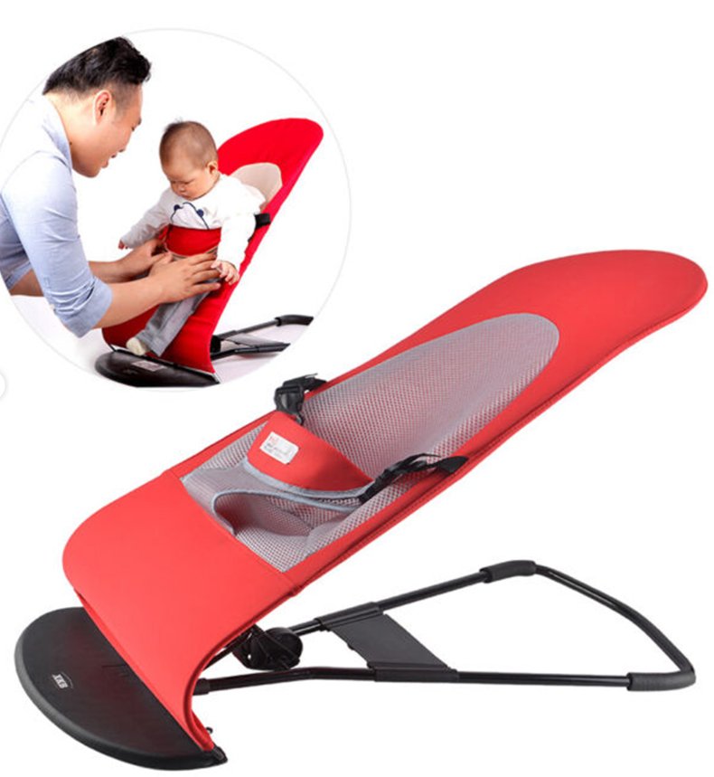 CuddleCloud™ Foldable Baby Bouncing Chair with Toy Bar
