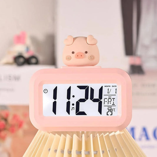 Cute Piggy Digital Clock