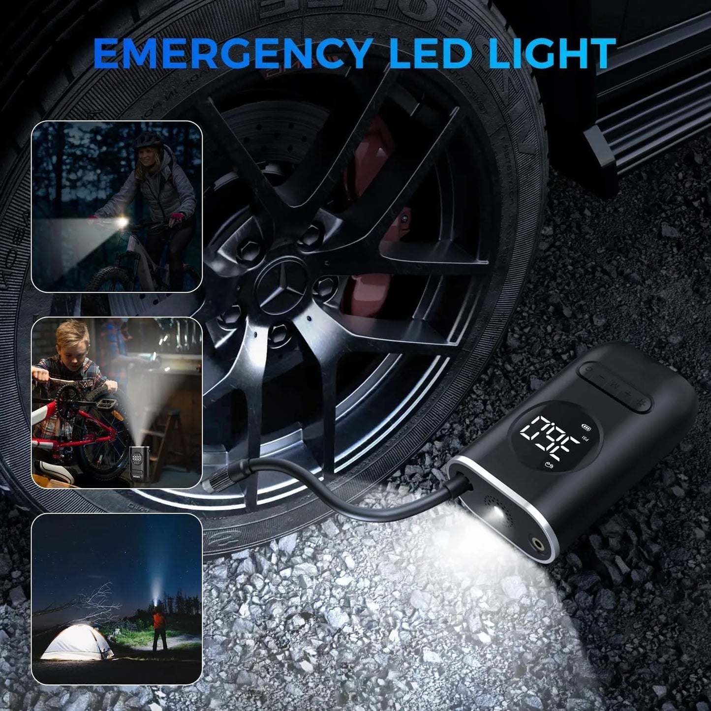 Portable Digital Tire Inflator Air Pump