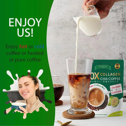 Fitgum Collagen Chia Coffee