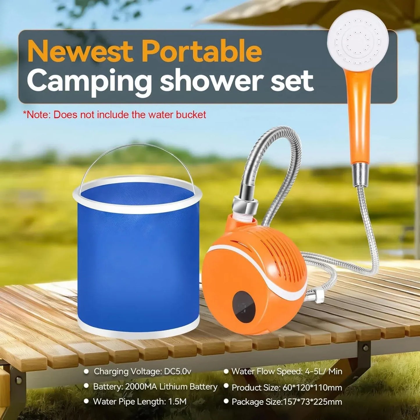 Portable Electric Instant Water Heater Shower Head