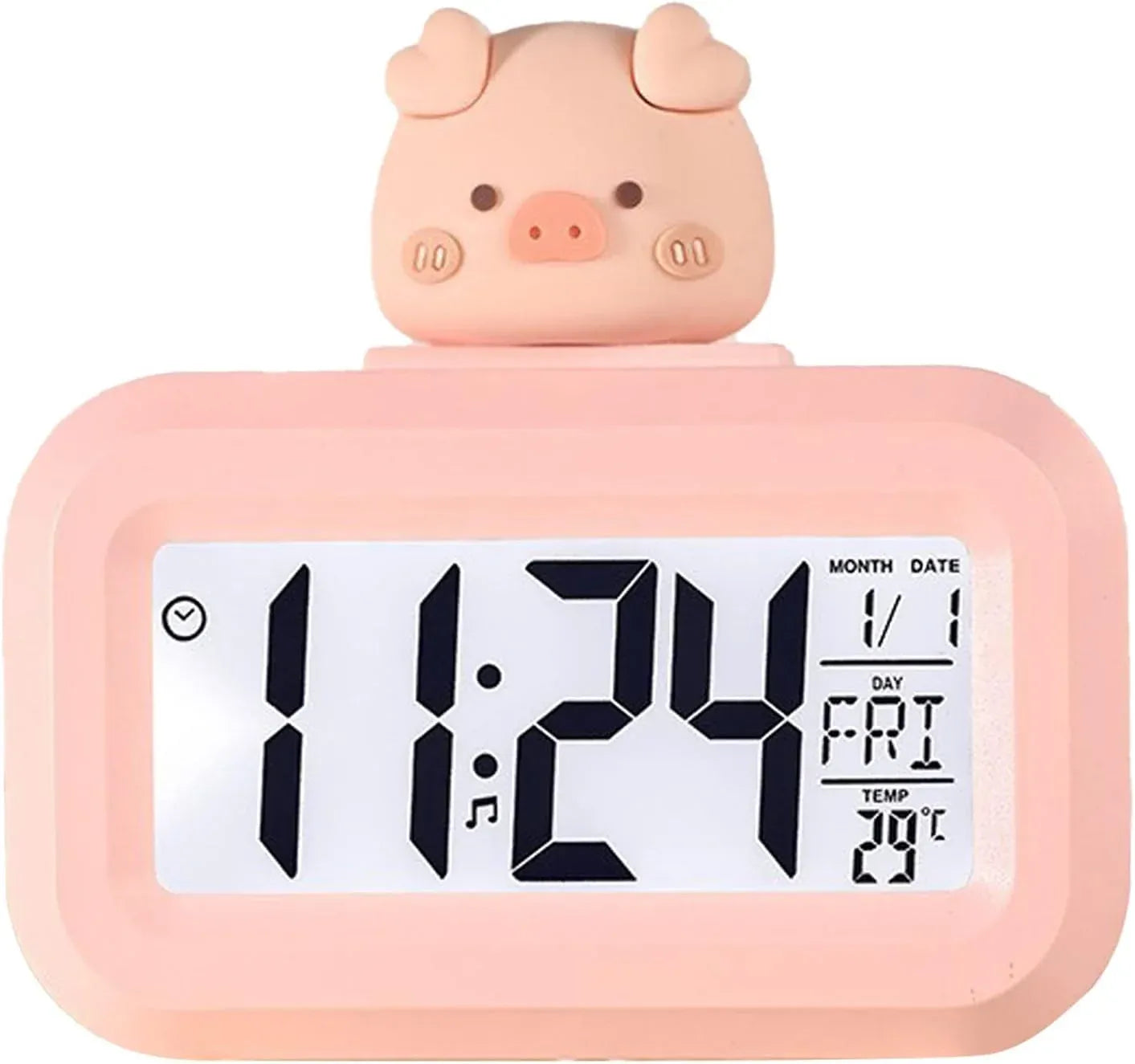 Cute Piggy Digital Clock